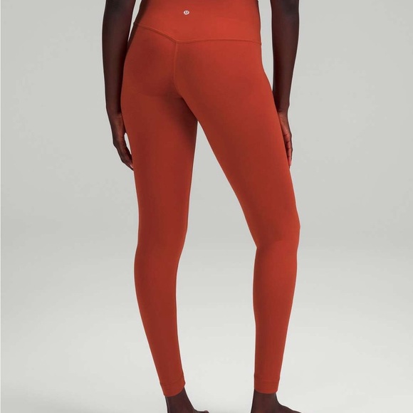 Lululemon Align High-Rise Pant 28” Nulu Cayenne Orange Woman W5CZ4S Size 6 - Picture 2 of 7